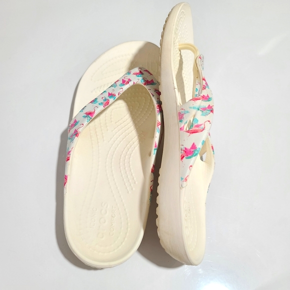 CROCS Flamingo Flip Flops - Picture 8 of 8